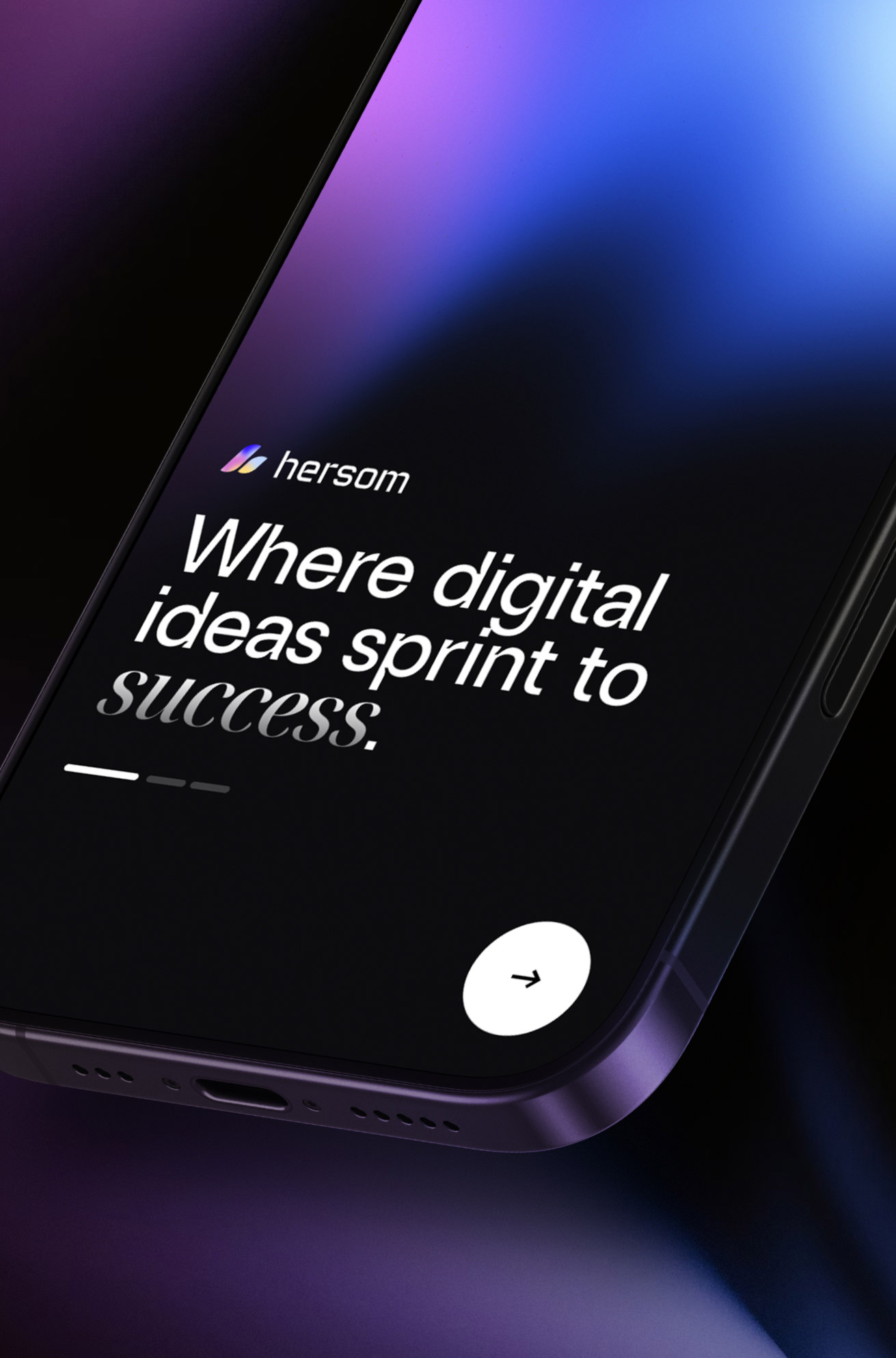 Hersom Digital Branding on a Iphone